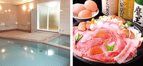 大浴場、鍋料理